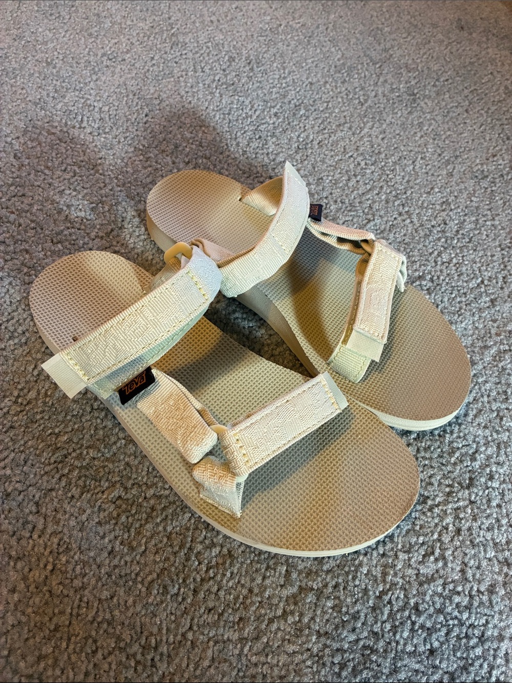 Teva Women's Adjustable Slide Sandals in Mint Green
